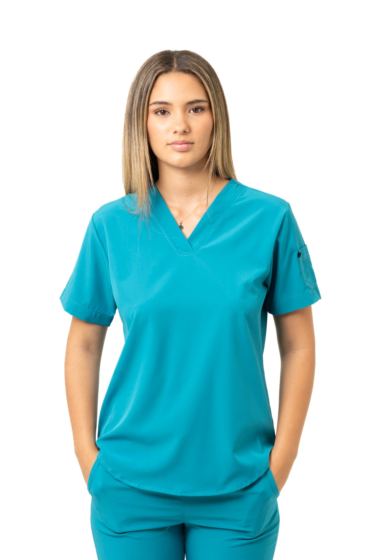 Conjunto Antifluido para Mujer – Blusa Escote en Cajón y Pantalón Jogger con Bolsillos