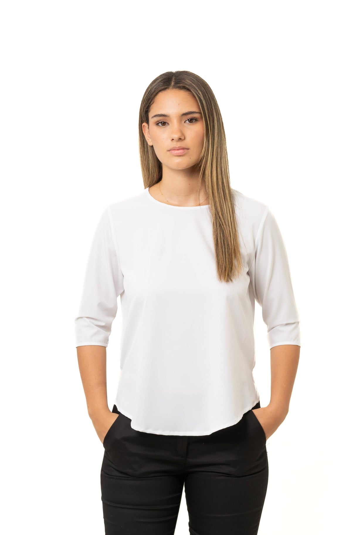 Blusa Manga 3/4 Mujer – Tela Dacrón