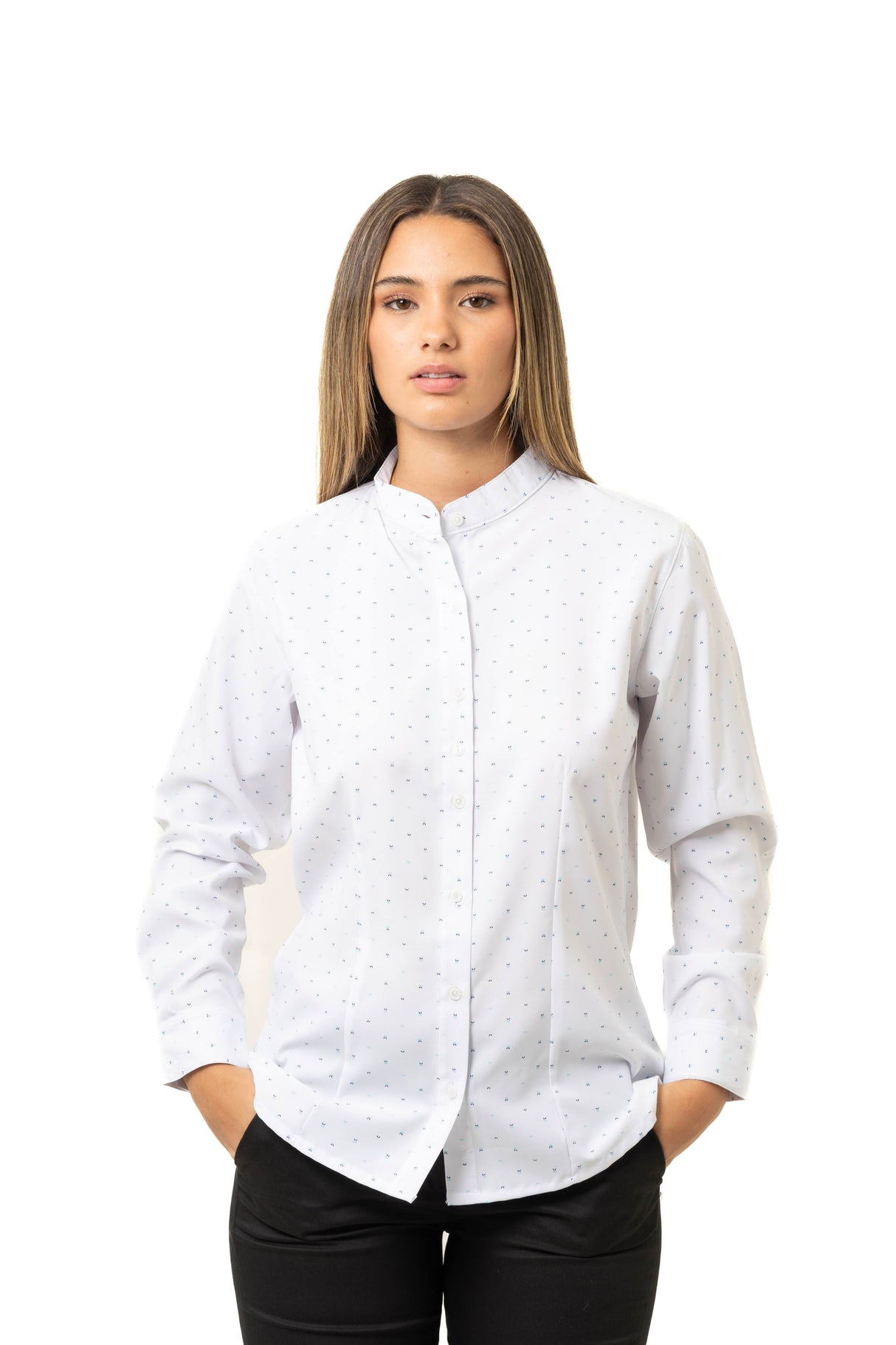 Blusa de Manga Larga Bolivar con Botones