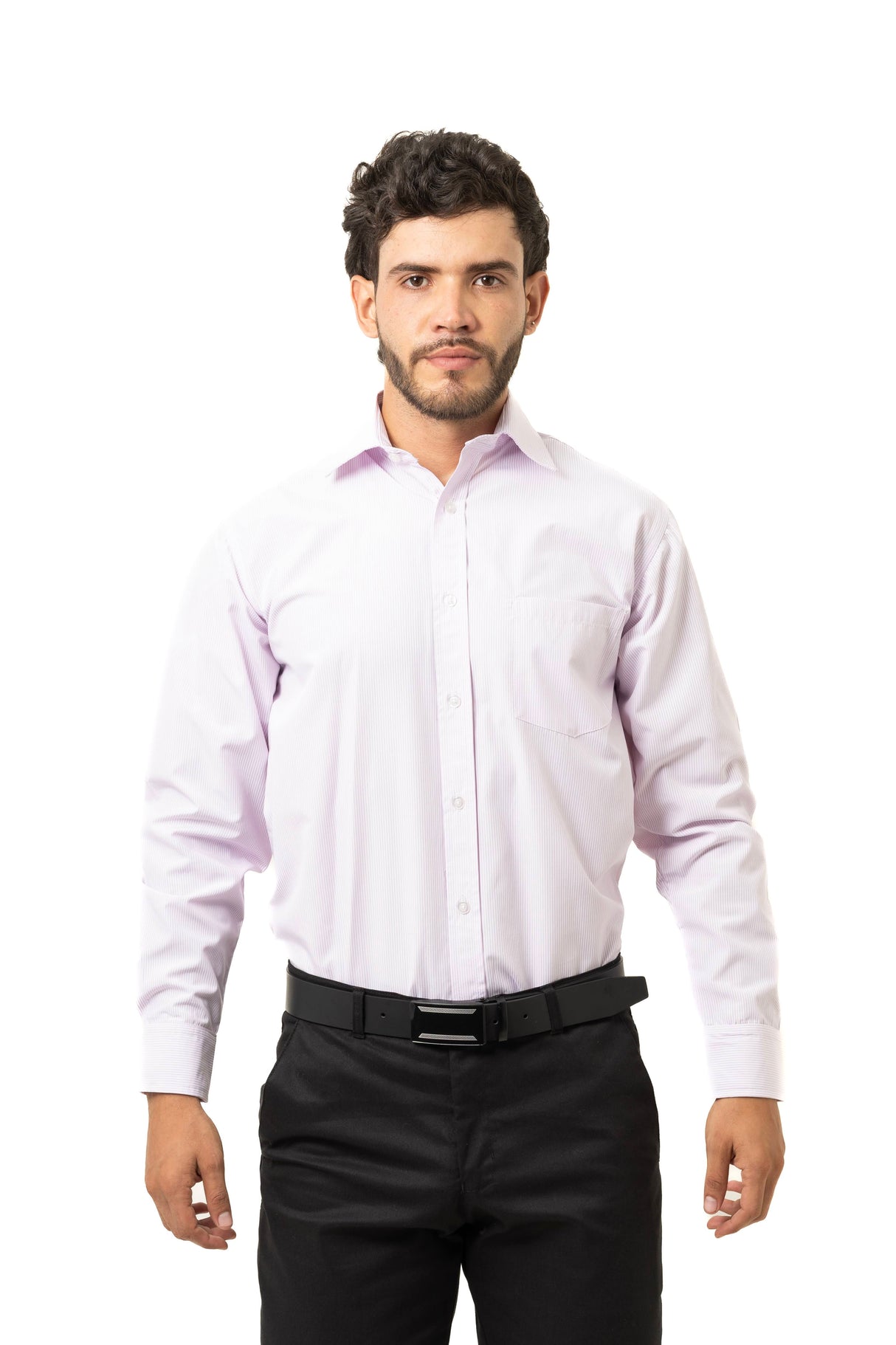 Camisa Clásica Hombre Manga Larga – Bolsillo Frontal | Tela Oxford y Superturín