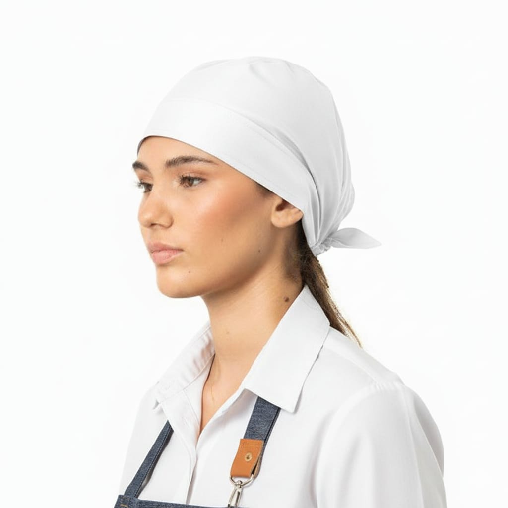 Gorro Tipo Pañoleta Unisex – Tela Universal Antifluido para Cocina y Producción