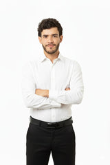 Camisa Clásica Hombre Manga Larga – Bolsillo Frontal | Tela Oxford y Superturín