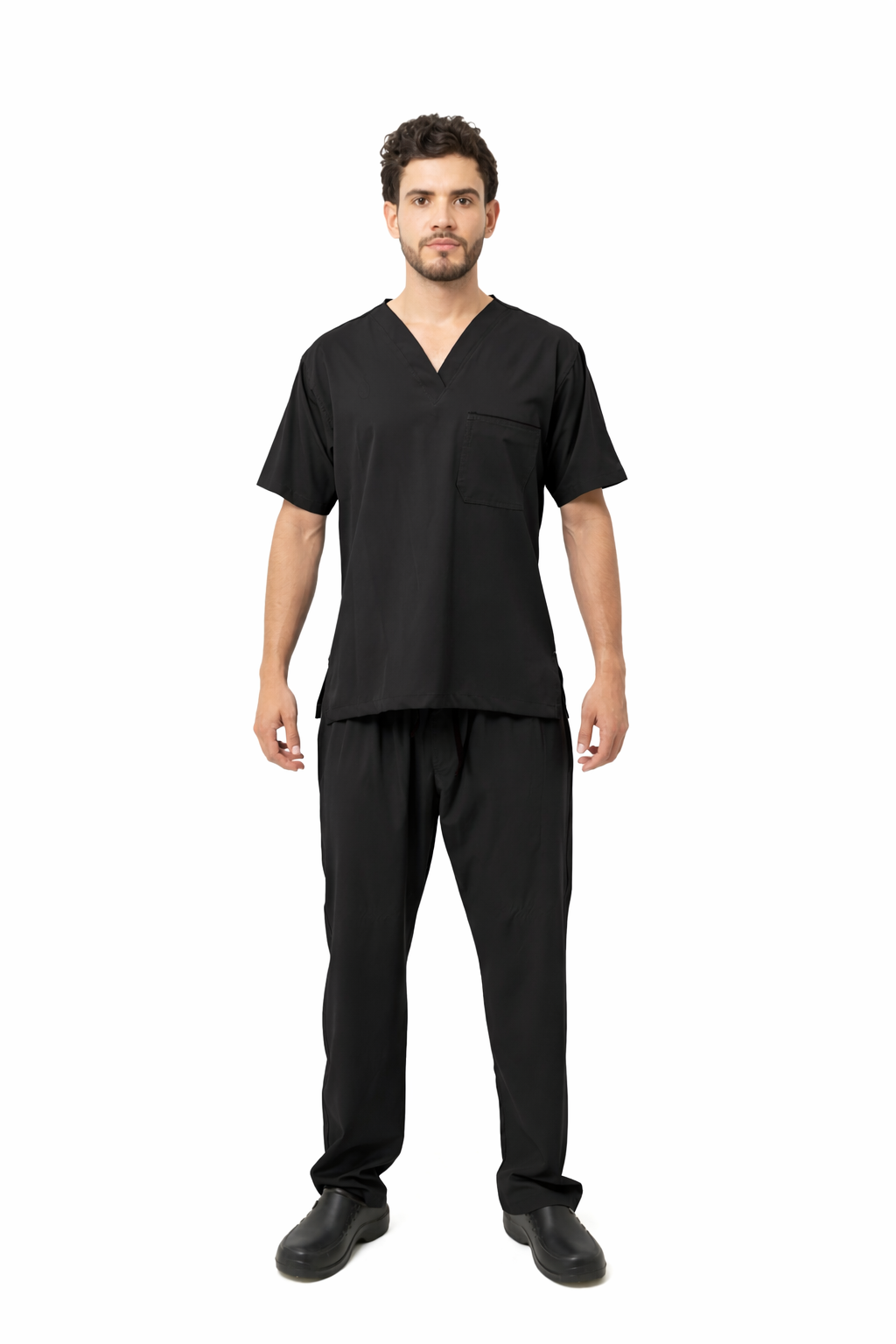 Conjunto Antifluido para Hombre – Camisa Cuello V y Pantalón Encauchado