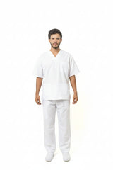 Conjunto Antifluido para Hombre – Camisa Cuello V y Pantalón Encauchado