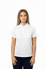 Camiseta Polo Mujer Manga Corta con Contraste