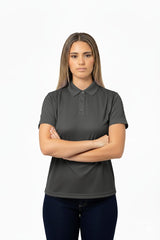 Camiseta Polo Mujer Manga Corta con Contraste