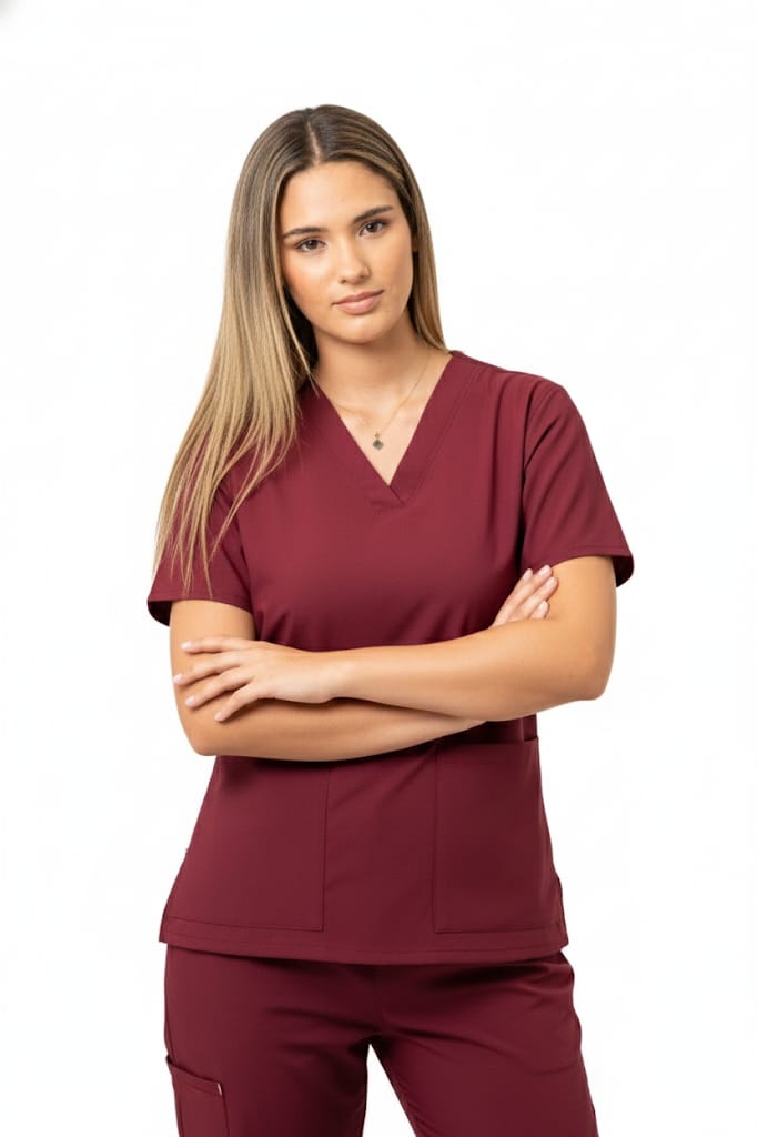 Conjunto Antifluido para Mujer – Cuello en Cajón, Bolsillos y Porta Lapiceros